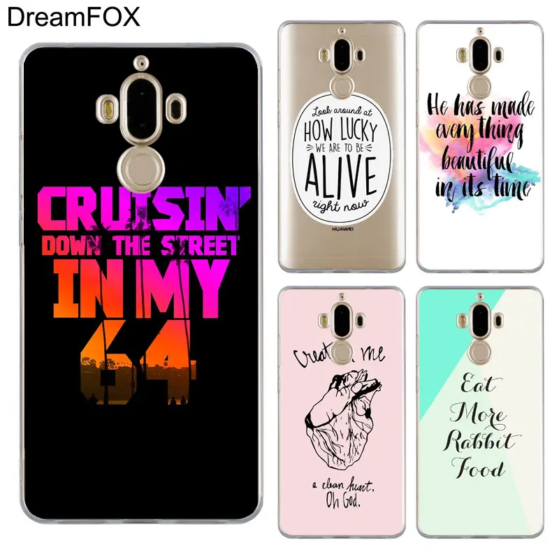 DREAMFOX M379 Art Text Мягкий силиконовый чехол из ТПУ для huawei mate Nova 2 9 10 20 30 Lite Pro Plus |