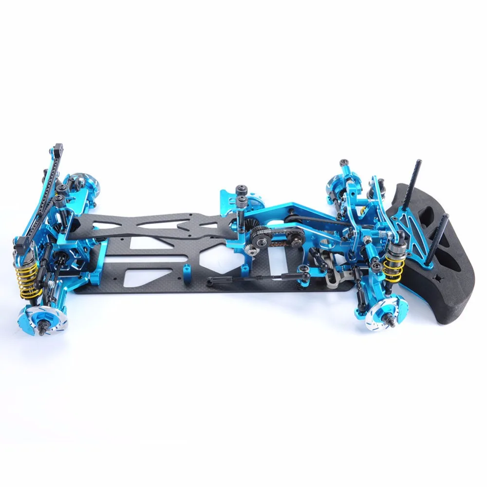 1/10 масштаб G4 сплав углеродный и волоконный 1:10 Rc Drift Car Frame Kit для HSP HPI 1:10 4WD Drift RC гоночный автомобиль аксессуары