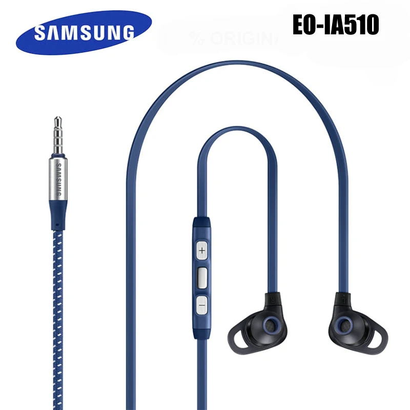 

20 PCS EO-IA510 Metal In-Ear Earphone Stereo Earphone with Mic Fabric Earphone with Logo For Samsung Galaxy S9 S9 plus