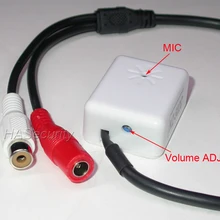 Звуковой Монитор Коробка микрофон с предусилителем для CCTV ip-камеры регулировки громкости
