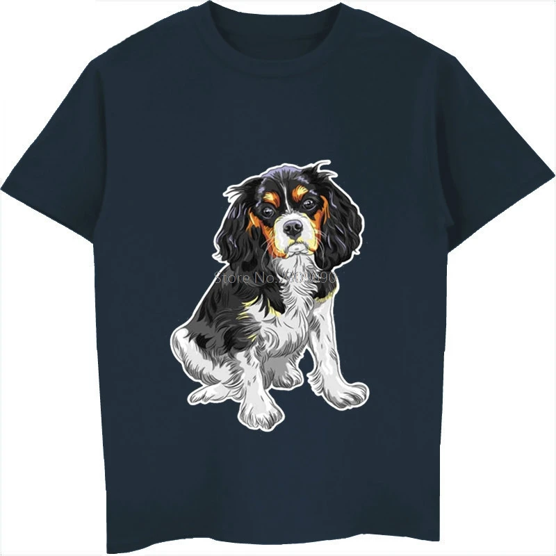 Cavalier King Charles Spaniel Graphic Cotton Casual Tee - Unisex Streetwear T-Shirt