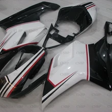 1198 2007-2011 Abs обтекатель 848 2009 мотоцикл обтекатель для Ducati 1098 2010 гоночный черный, белый цвет Abs обтекатель