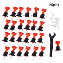24Pcs/Set Level Wedges Tile Spacers Reusable Tile Leveling System Kit Tile Leveler With Replaceable Needles For Wall Floor Tile