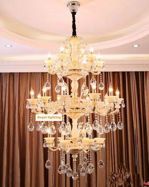 100 cm * 140 cm marple steen Goud kaars Kroonluchter Kristal ... 100 cm * 140 cm marple steen Goud kaars Kroonluchter Kristal ...