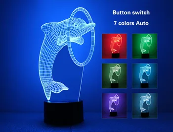 

Football Soccer Lamp 3D Night Light Kids Toy LED 3D Touch Table Lamp 7 Colors Flashing LED Light Christmas Decorations for Home
