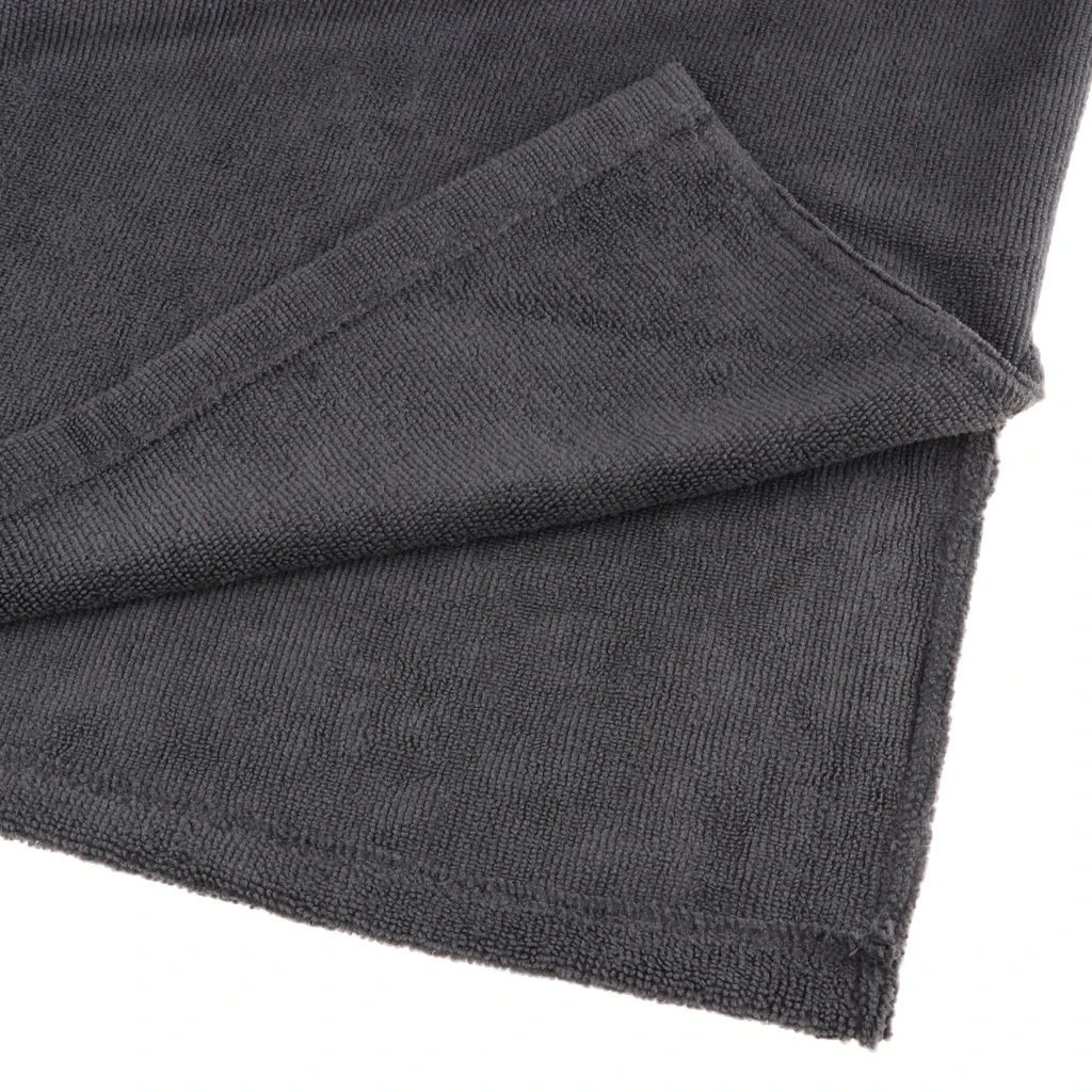 Black Surf Poncho Towel with Hood for Adult Women Men, Microfiber Beach Changing Robe for Pool Swimming Bathing Surfing Wetsuit