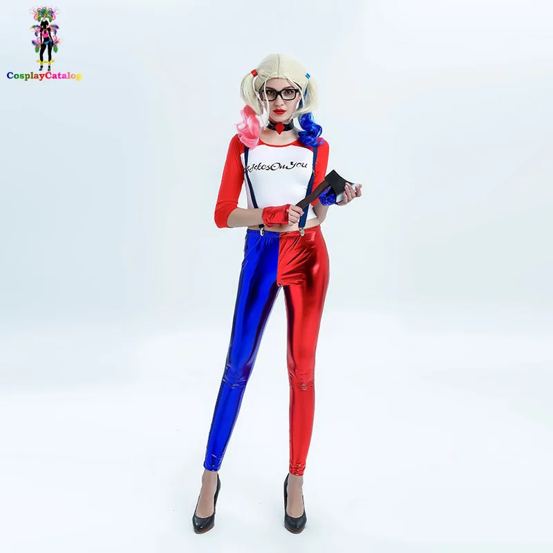 Suicide Squad Cosplay Uniforms Harley Quinn Adults Sexy Women Costume