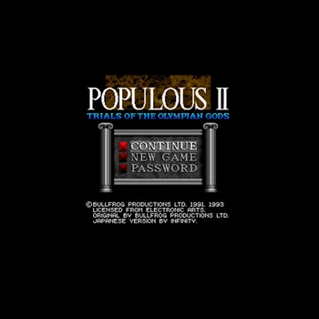 

Populous II - Trials of the Olympian Gods 16 bit Big Gray Game Card For NTSC Game Player Drop Shipping