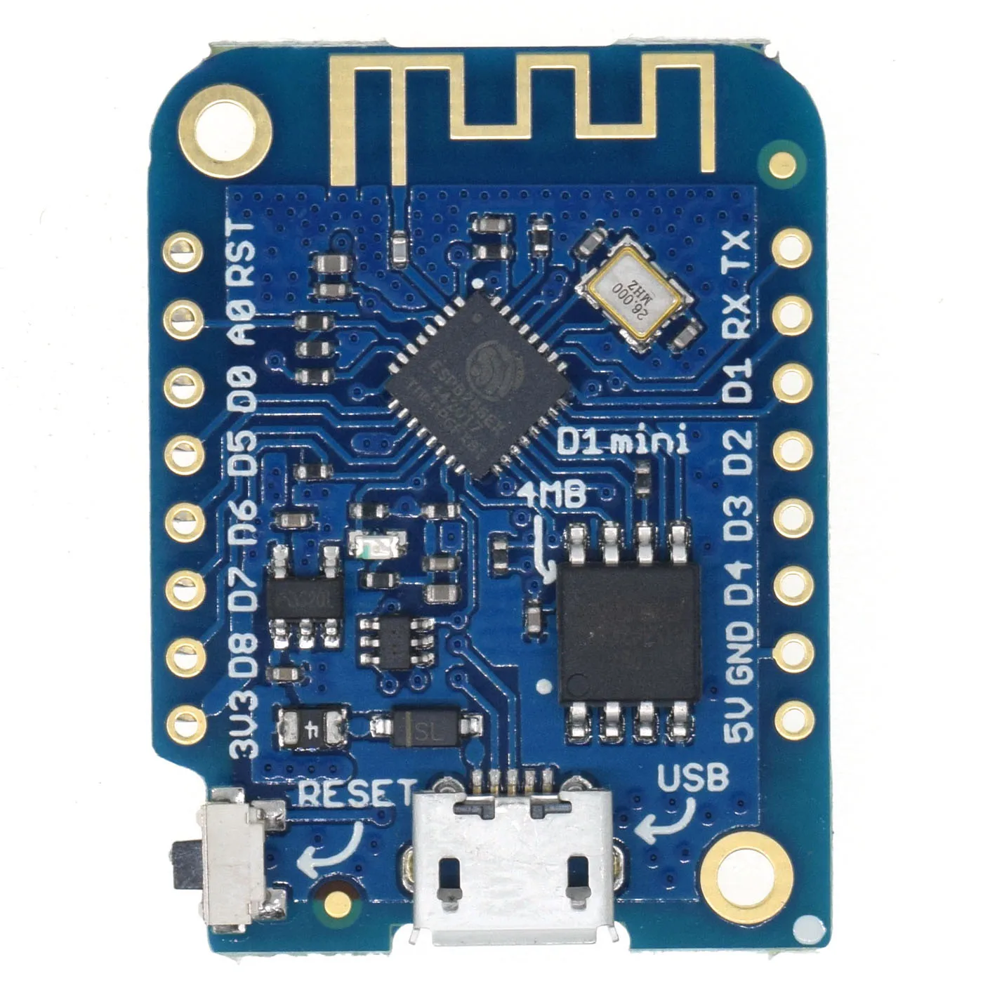 LOLIN D1 Mini V3.1.0 WEMOS WIFI Интернет вещей плата на основе ESP8266 4MB MicroPython Nodemcu Arduino