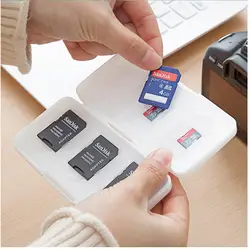 Прозрачный чехол для карты памяти коробка для хранения Подставка 6 SD 6TF Micro SD 12 карты Жесткий сумка водостойкий пластик в форме 6TF + 6SD