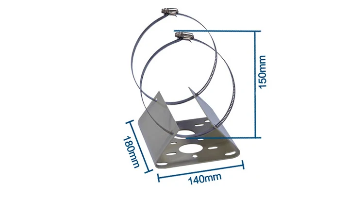 Используется на столбах и полюсах настенный кронштейн база для видеонаблюдения камеры видеонаблюдения видео аксессуары