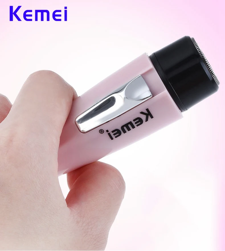 Kemei миниатюрный женский эпилятор электробритва для женщин для удаления волос портативный для депиляции Женская бритва для путешествий KM-1012