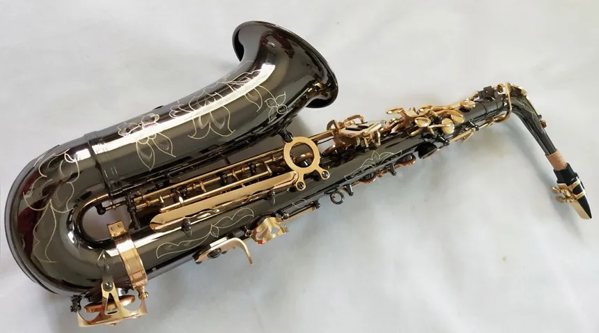 

Brand YANAGISAWAA-992 Alto Saxophone Gold Key Professional Alto Sax Black Nickel Gold With Case Reed Neck With Case