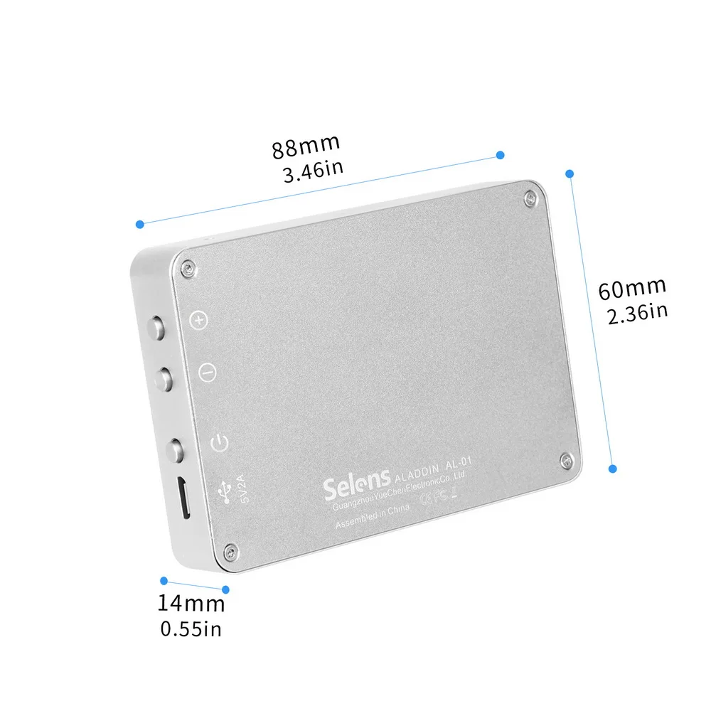 Selens AL-01 карманный светодиодный видео свет на камеру студийный свет перезаряжаемый фото свет CRI/TLCI 95 для Canon Свадьба Filmmaking