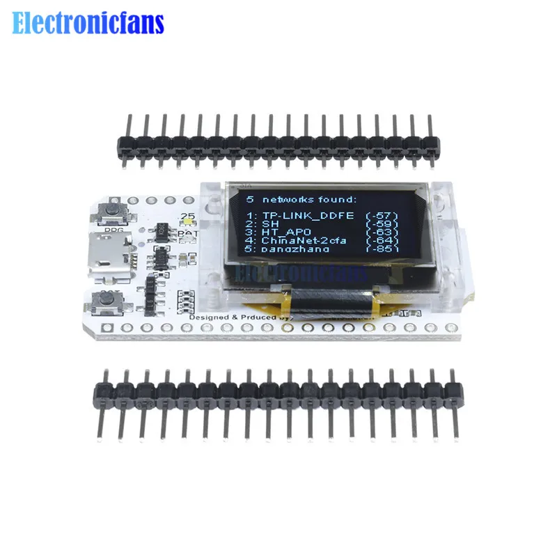 ESP32 0,96 дюймовый синий oled-дисплей Bluetooth wifi комплект CP2102 модуль Интернет-макетная плата 32 м вспышка для Arduino без антенны