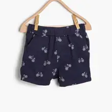 Koton kids темно-синие мужские шорты с рисунком для малышей