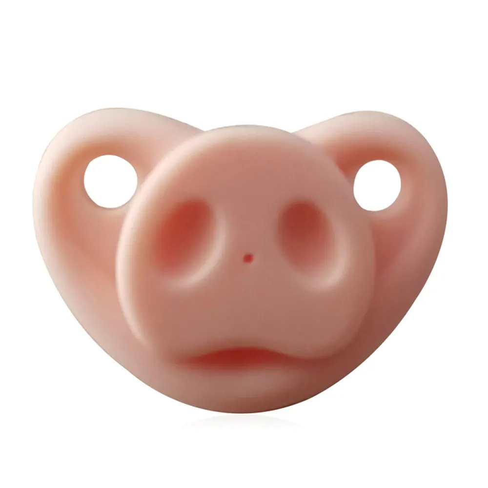 Младенческая Соска-пустышка креативный Мягкий Силиконовый грызунок Свинья Нос подарки шутка малыш