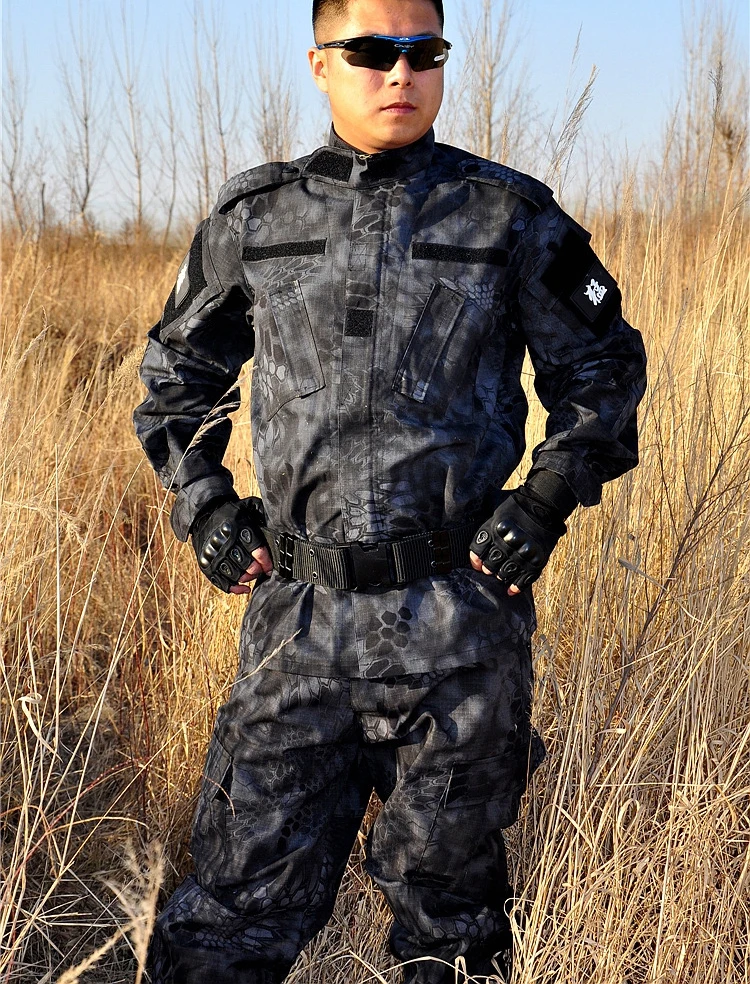 S XXL New Snake Skin Python Camouflage Outfits Men Tracksuit Set CS