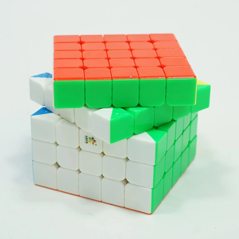 Yuxin маленькая Магия 5x5x5 Магниты Невидимый волшебный куб Скорость Magic Cube для сложных