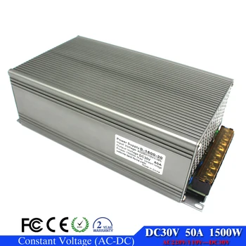 

Switch Power Supply Adapter DC30V SMPS 1500W light Driver Transformer 220V 110V AC to DC 30V 50A Converter For CNC CCTV Motor