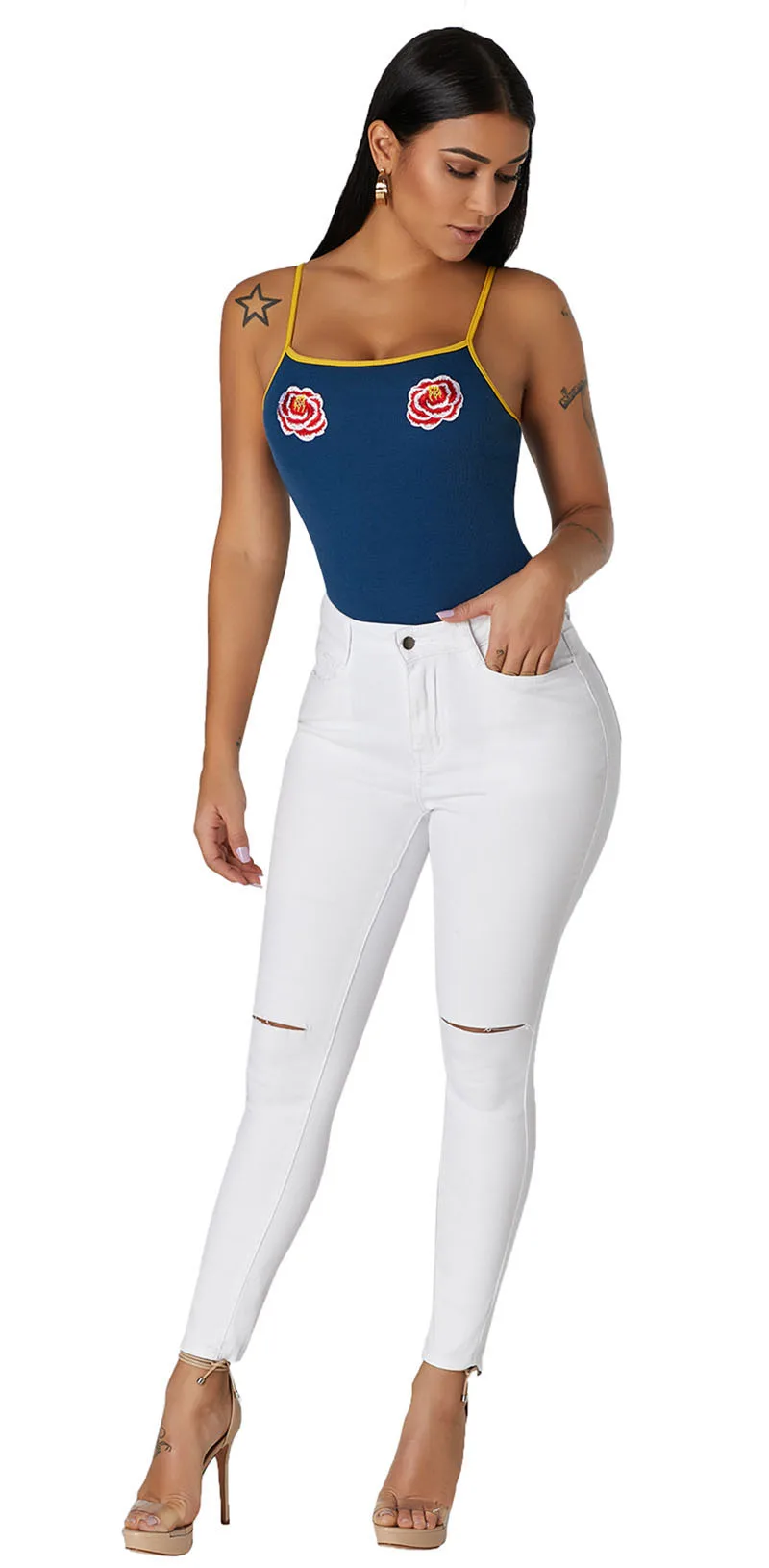 White-Trendy-Slit-Knee-Denim-Pants-LC78687-1-6