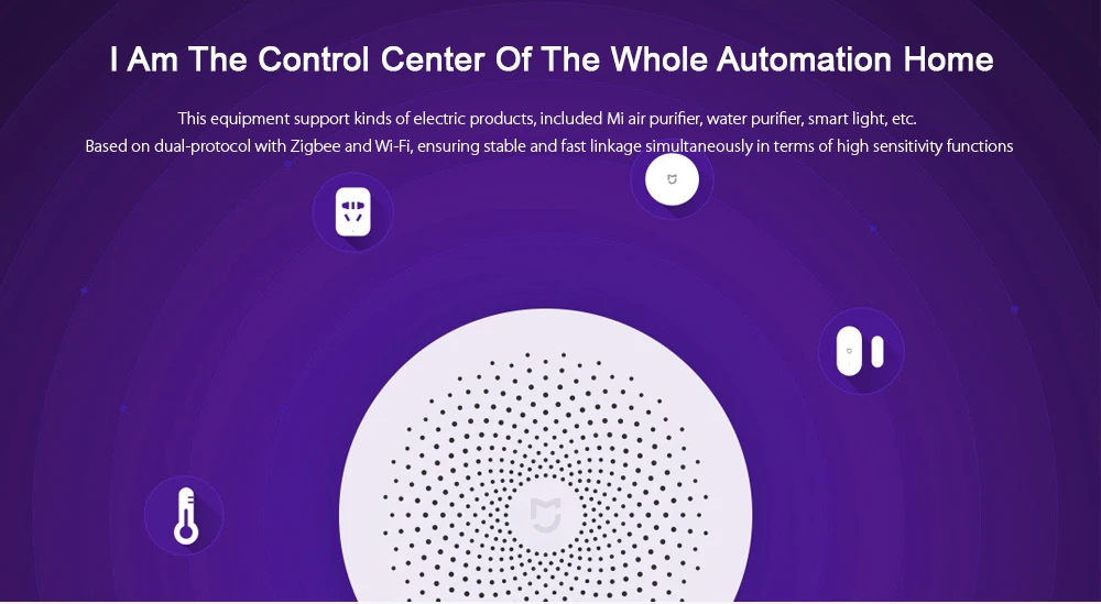 Новинка, Xiaomi Mijia, многофункциональный шлюз, 2 хаба, сигнализация, интеллектуальная, онлайн радио, Ночной светильник, звонок, умный дом, концентратор