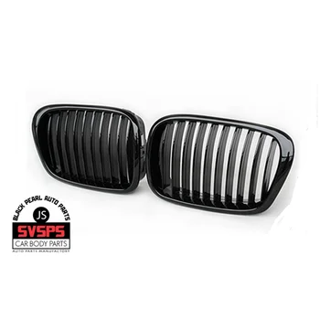 

High Quality ABS Front Middle Grille Single Slat Style Two Color Options For BMW 5-series E39 2001-2004