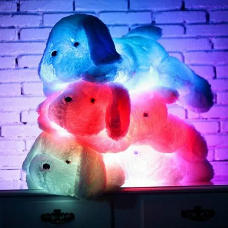 

1pc 50cm Colorful LED Glowing Dogs Luminous Plush Children Toys , Stuffed Plush Toys For Kids