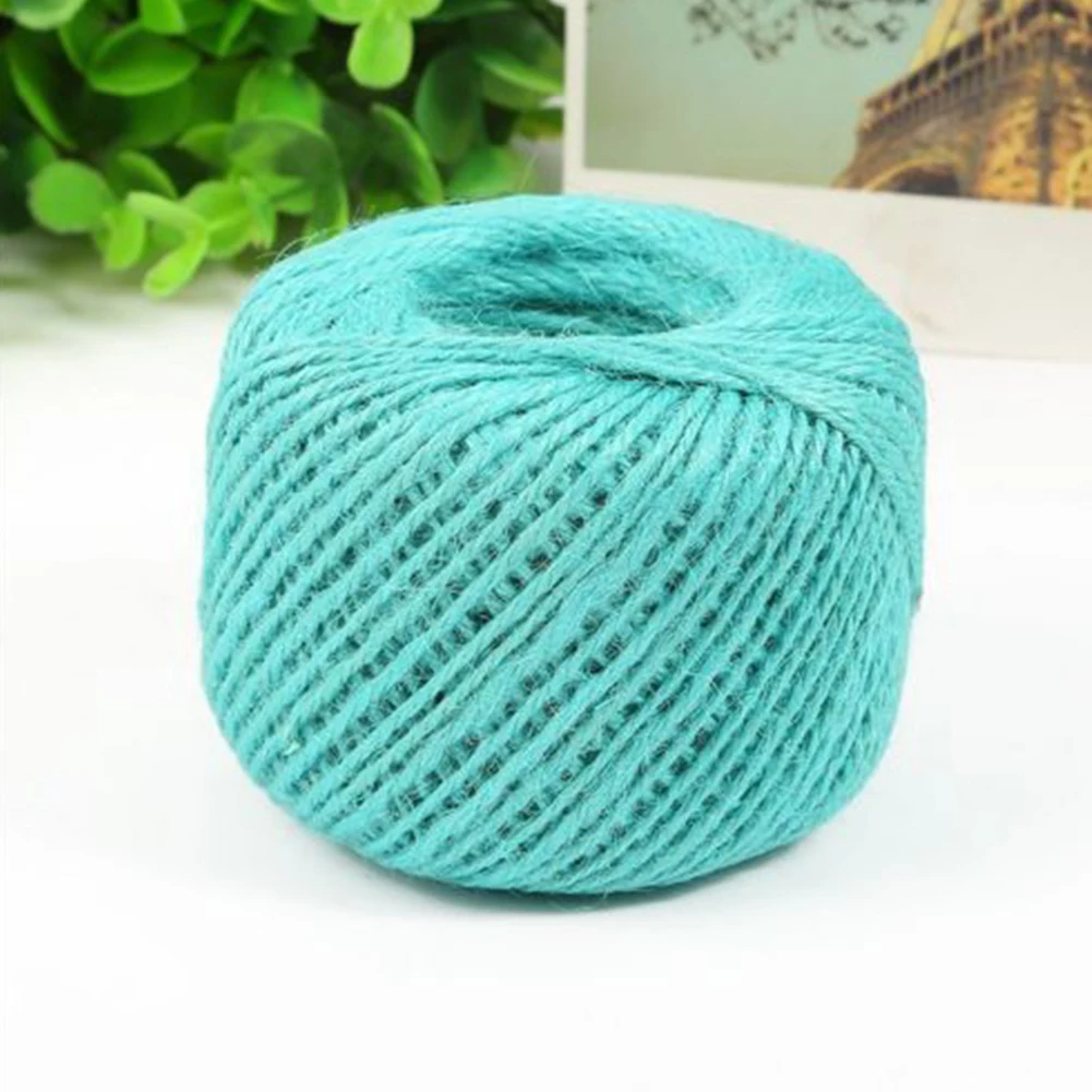 100M 3Ply Burlap Natural Fiber Jute Twine Rope Cord String Craft DIY Gift Deco