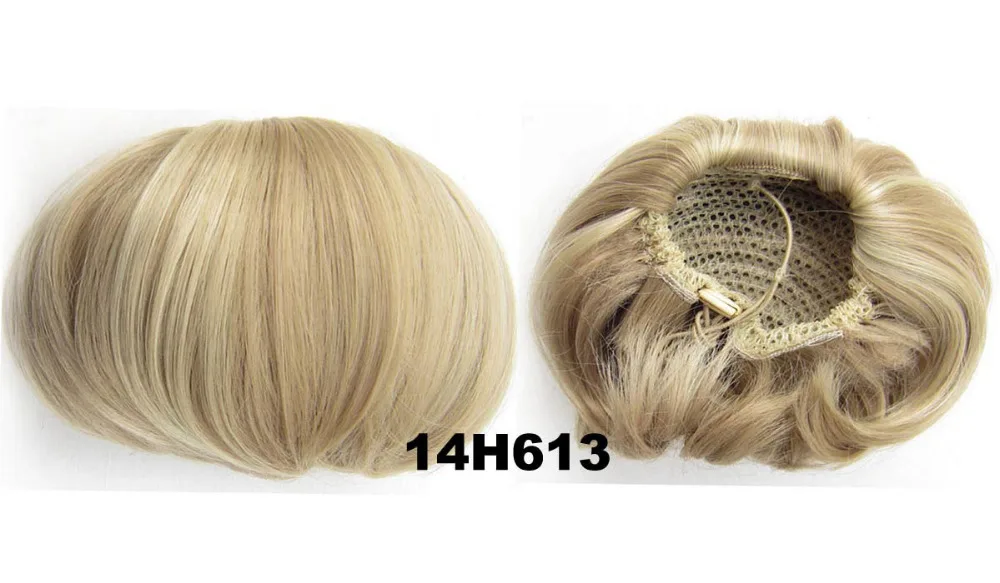 Delice женский Синтетический прямой шиньон с зажимом в шнурке Хепберн волосы булочка пончик волос кусок