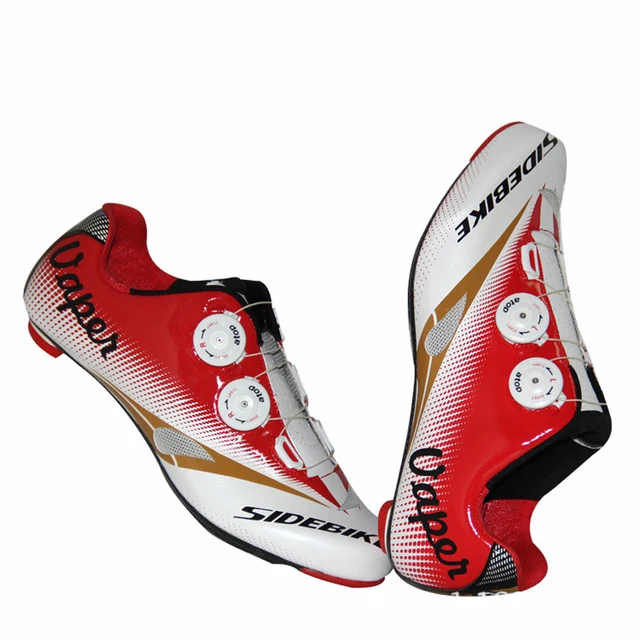 Cheap Sidebike 2015 Men Cycling Shoes Road Bike Carbon Light Breathable Leather slip-on bicycle Bike shoes sport road cycling shoe