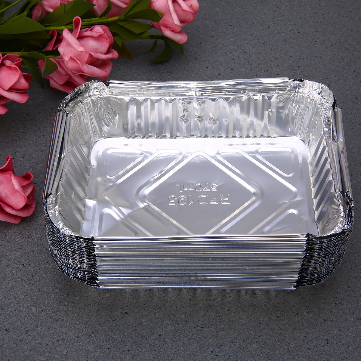 30x BBQ Aluminum Foil Grease Drip Pans Recyclable Grill Catch Tray Weber Outdoor For Indirect Cooking