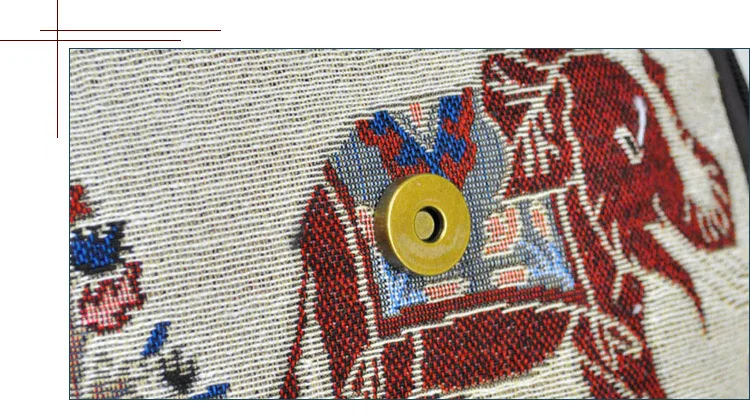 Bolsa de Ombro Thail Boho Mulheres Algodão Mochila Elefante Bordado Lona Viagem Mulher 15 Bolsas e Malas