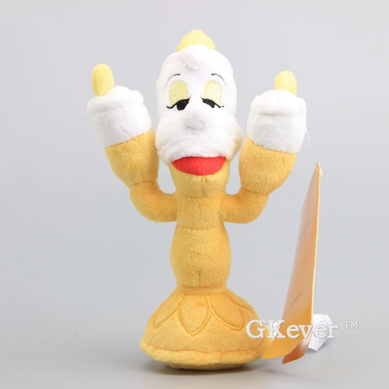 4 стиля плюшевая игрушка Красавица и чудовище Lumiere Chip Cogsworth часы домик мягкие