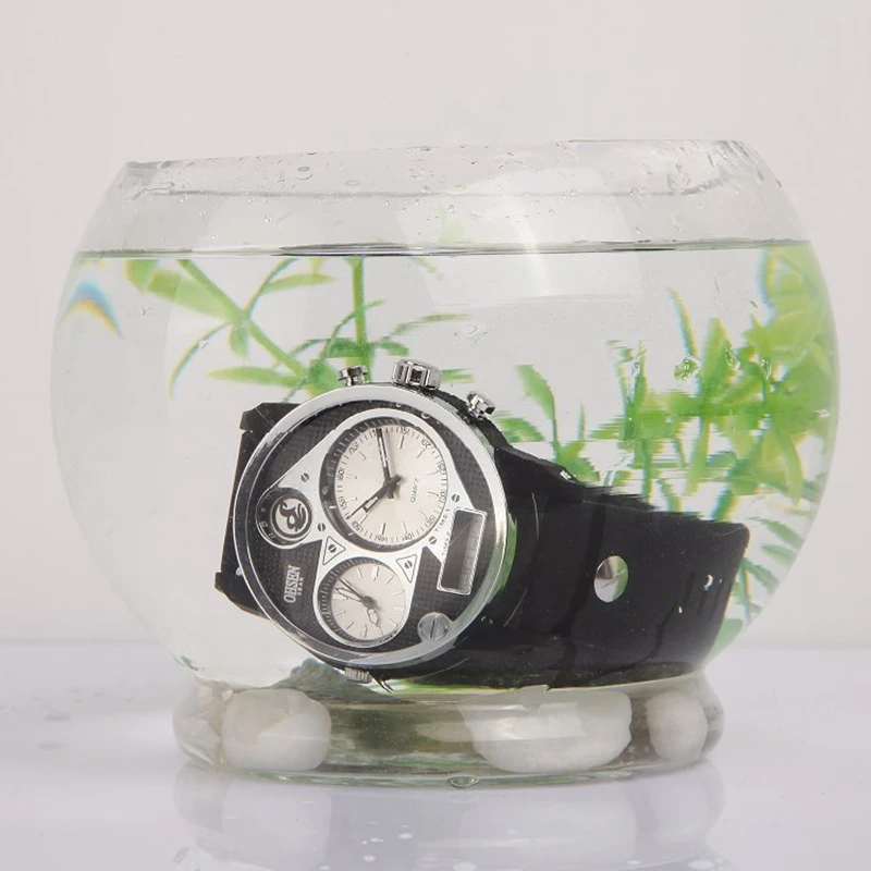 OHSEN цифровой бренд светодиодный кварцевые спортивные наручные часы мужские 50 м Погружение Водонепроницаемый силиконовый ремешок Военные часы Relogio Masculino подарок