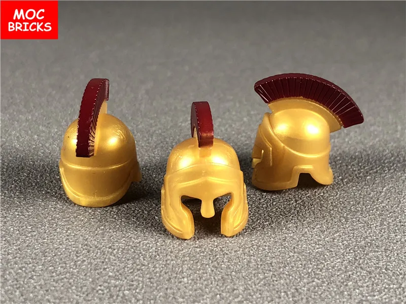 20 шт./лот MOC кирпичи герой солдат головной убор римский воин шлем образовательные