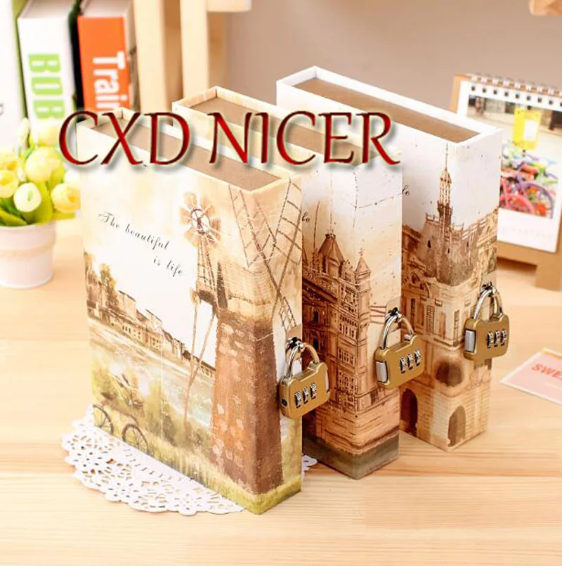 

Student Diary Book Notebook Stationery Monthly Weekly Planner Daily Handmade Memos Books Vintage Sketchbook With Lock Dd1351