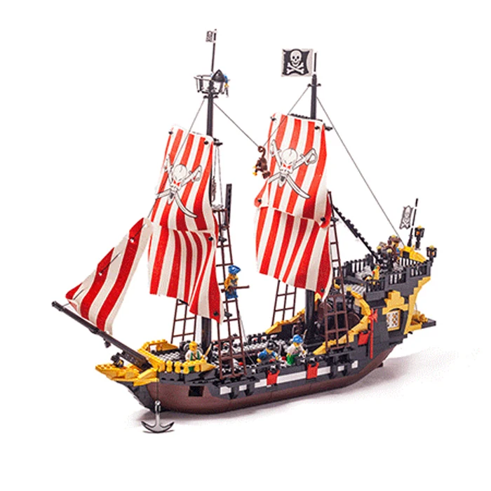 

Enlighten Blocks Pirates Ship Black Pearl Model sets Compatible LegoINGly Building Blocks Educational Building Kids Toy Gift kit