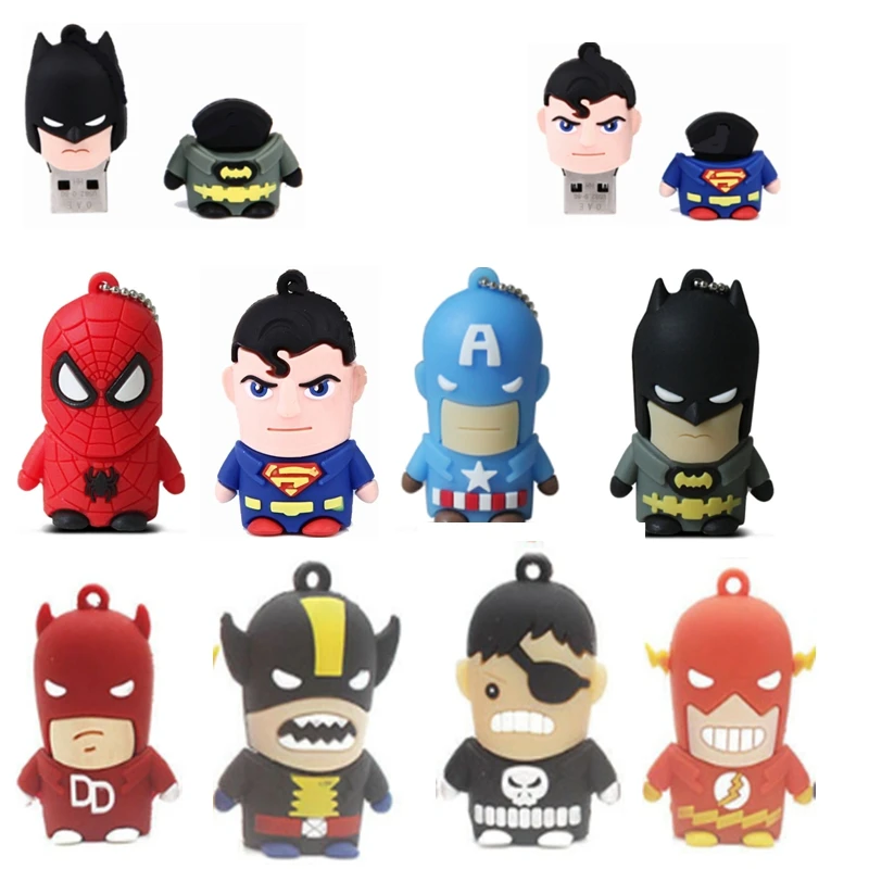 

Popular Captain America /Super Hero/The Flash Usb Flash Drive 2.0 32gb Pen Drive Usb Stick 16g 128g U Disk Memory Stick Pendrive