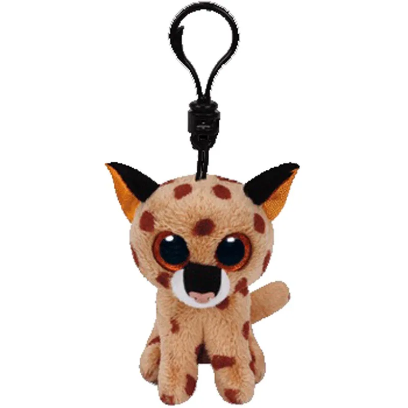 Ty Beanie Boos Buckwheat The Lynx Small Pendant Cats Plush Toy Clip
