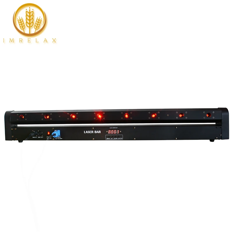 

IMRELAX 200mW Red Laser 8 eyes Laser Beam Bar Light Single Laser Control Racing Effect Laser Bar Light For Stage DJ Disco Club