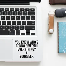 Оптимальная жизнь философия Цитата Наклейка для трекпада Ноутбук наклейка для Macbook Pro Air retina 11 12 13 15 дюймов винил Mac тачпад кожи