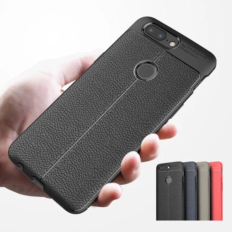 Carbon Fiber TPU Silicone leather Case For oneplus 5t Cases Soft Full Back Cover For oneplus 5t