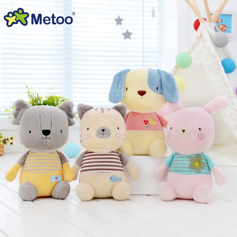 Metoo Doll Kawaii Cute Sweet Rabbit Soft Cartoon Animals Plush Stuffed Toys For Girls Baby Kid Children Christmas Birthday Gift