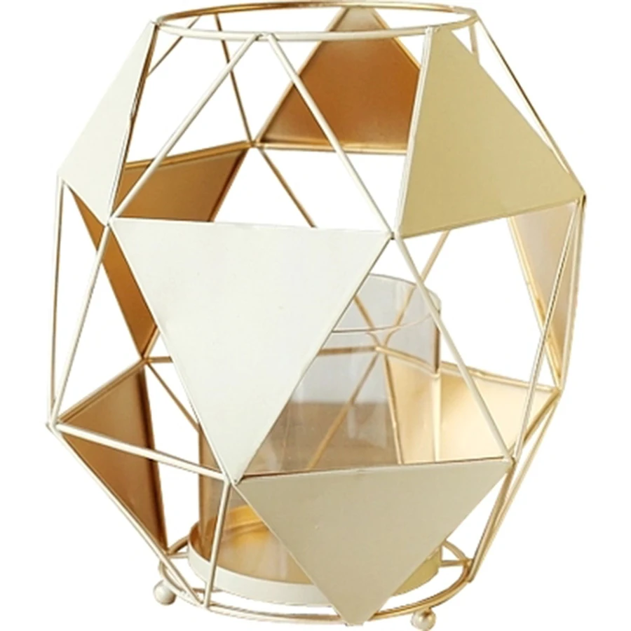 

Holders Candlelight Candles Candlestick Dinner Decoration Modern Geometric Candle Holder Glass Swiecznik Wedding Centerpieces 30