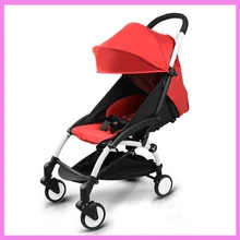 Portable Folding Baby Stroller Child Trolley Sleeping Basket Carriage Adjustable Sit Lie Lightweight Travel Plane Baby