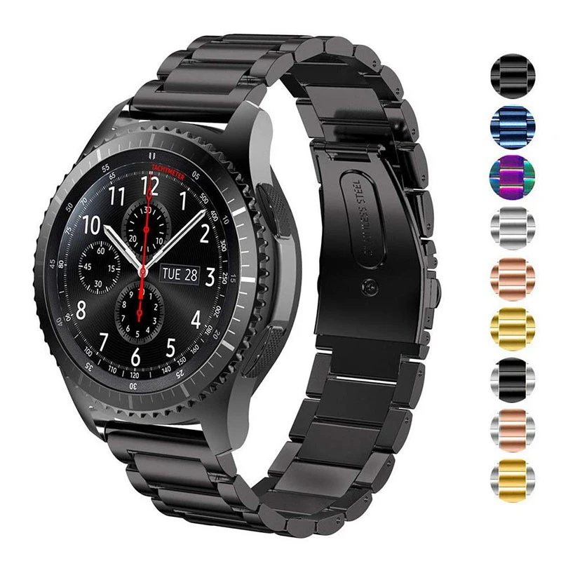 20 мм 22 Корреа ремешок металлический для Samsung Gear S2 S3 фитнес-Браслет Смарт-браслет