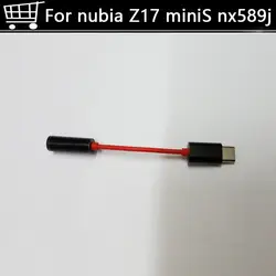 Для nubia Z17 miniS nx589j USB 3,1 Тип C до 3,5 мм для наушников адаптер Тип-C аудио кабель конвертер для Z17 мини S nx589j