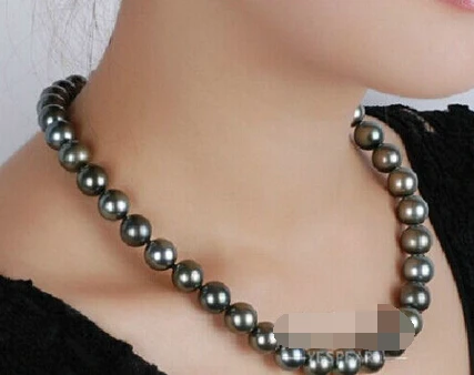 

ddh003807 9-10MM NATURAL TAHITIAN BLACK PEARL NECKLACE