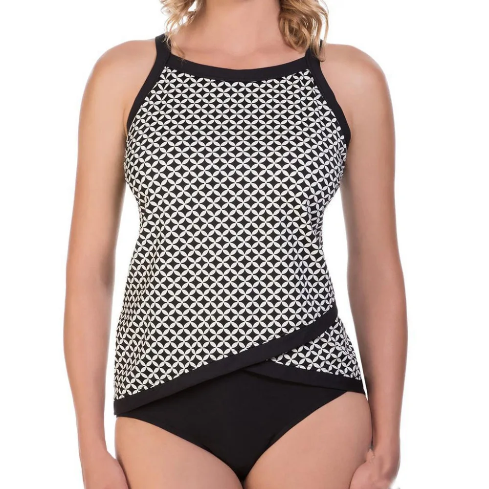 

Plaid Fashion biquini bottoms 2019 new sexy High Waist Women's Swimwear new Bohemian Swimwear Swimdress Bodysuits Bikini set#5